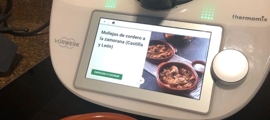Mollejas de cordero a la Zamorana con Thermomix.