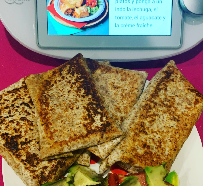 Chimichangas de pollo con thermomix