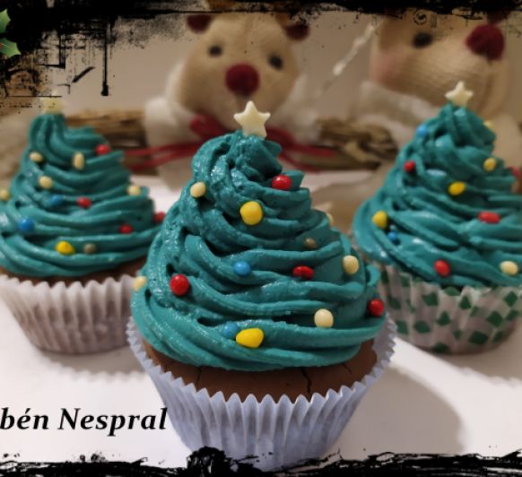 Cupcakes de Navidad.