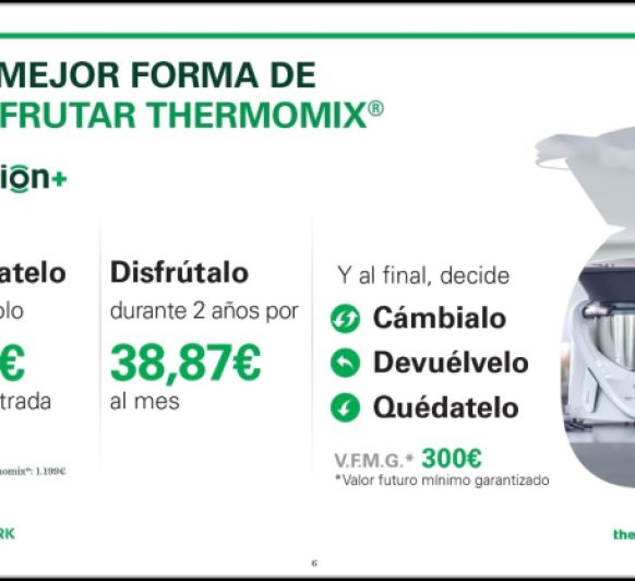 Llevate tu Thermomix® por solo 99 euros de entrada
